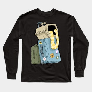 traveling with my python. Long Sleeve T-Shirt